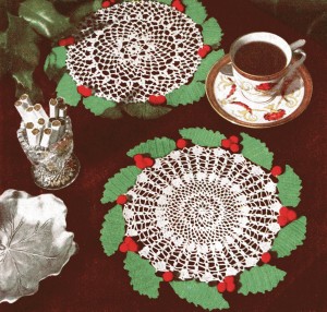 Holly Doily Crochet Pattern