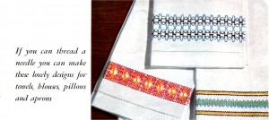 Picture of Swedish Embroidery or Huck Weaving Towel Patterns
