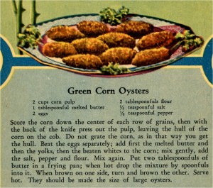 Green Recipes Corn Oysters