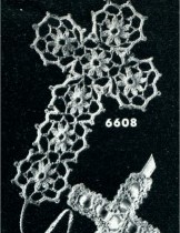 crocheted cross bookmark
