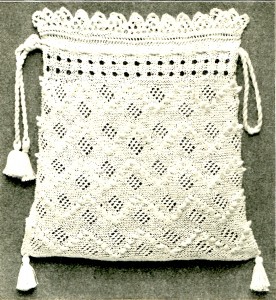 Vintage Crafts and More - Antique Knitted Bag Pattern