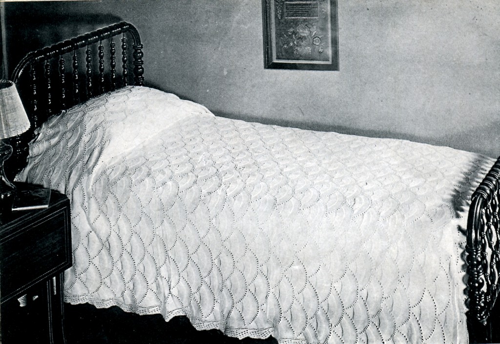 Counterpane Knitted Bedspread