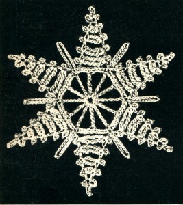 Vintage Crafts and More - Crochet Ornament Pattern Blazing Star Snowflake 