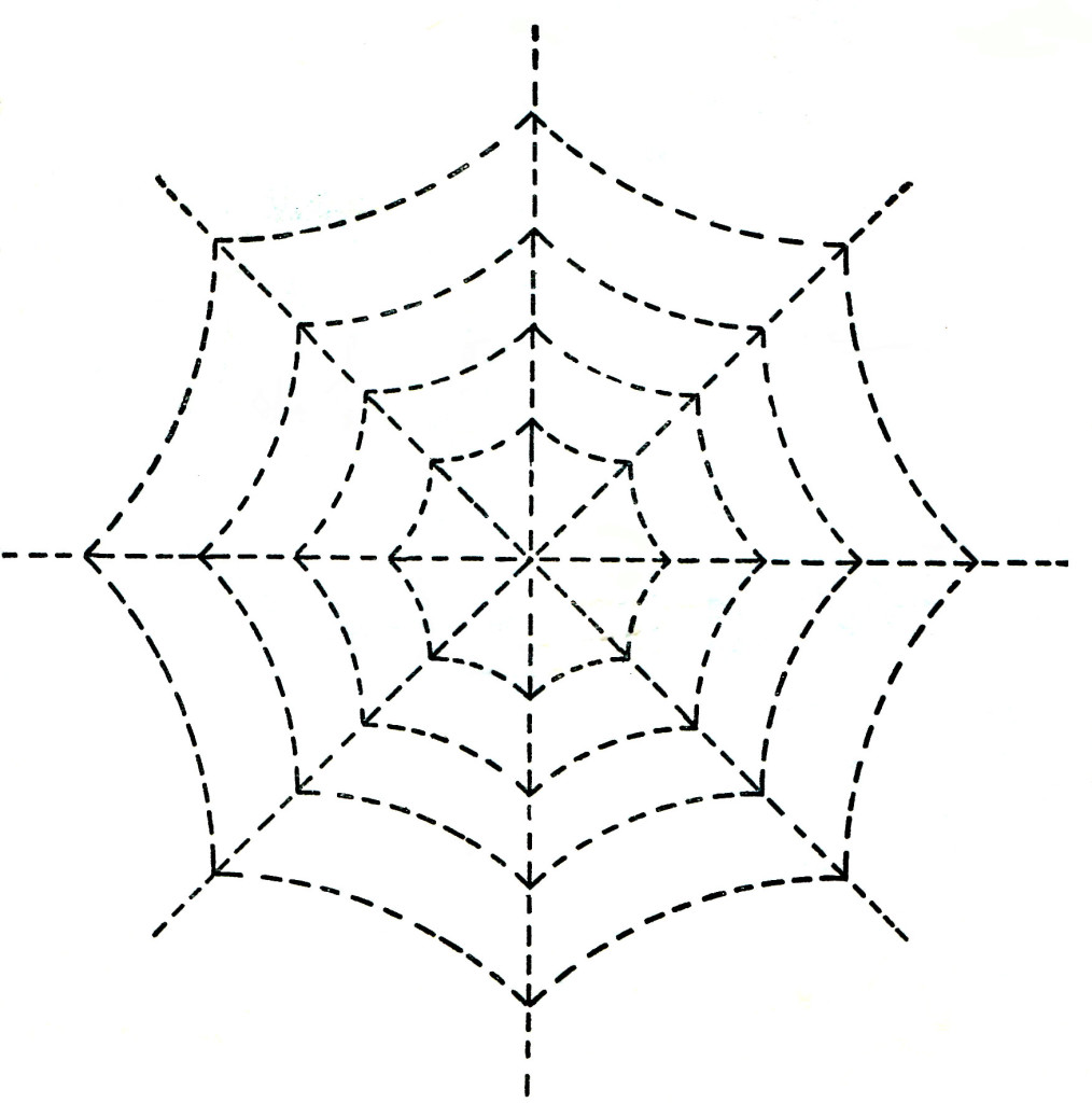 Halloween Spider Web Quilting Pattern - Vintage Crafts and More 