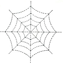 Halloween Spider Web Quilting Pattern - Vintage Crafts and More