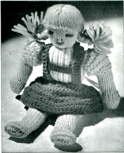 Vintage Crafts and More Knitted Doll Pattern