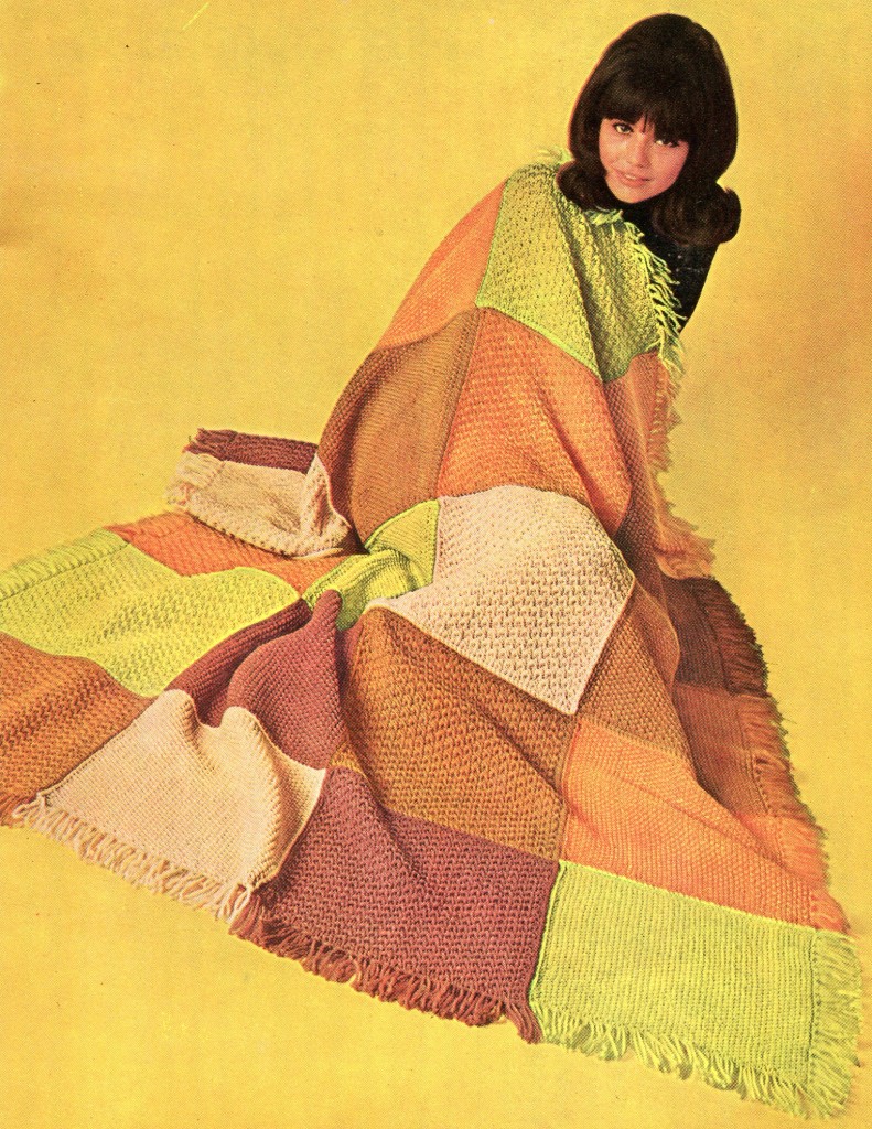 Vintage Crafts and More - Snug Cozy Easy Knitted Afghan Pattern