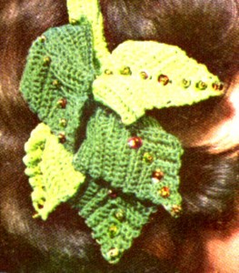 Vintage Crafts and More Clip-on Hat Vintage Crochet Pattern