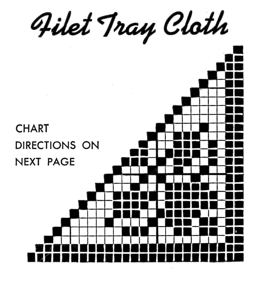 simple and easy filet crochet pattern Archives Vintage Crafts and More