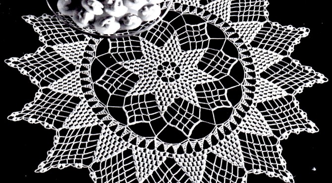 Vintage Crafts and More - Star of Hope Doily Vintage Crochet Pattern