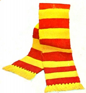 Vintage Crafts and More - Vintage Knitting Pattern Striped Scarf