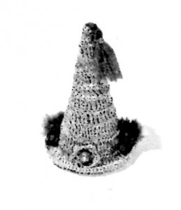 Vintage Crafts and More - Crochet Pattern Miniature Party Hat