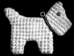 Vintage Crafts and More - Crochet Pattern Scottie in Puff Stitch Hot Pad