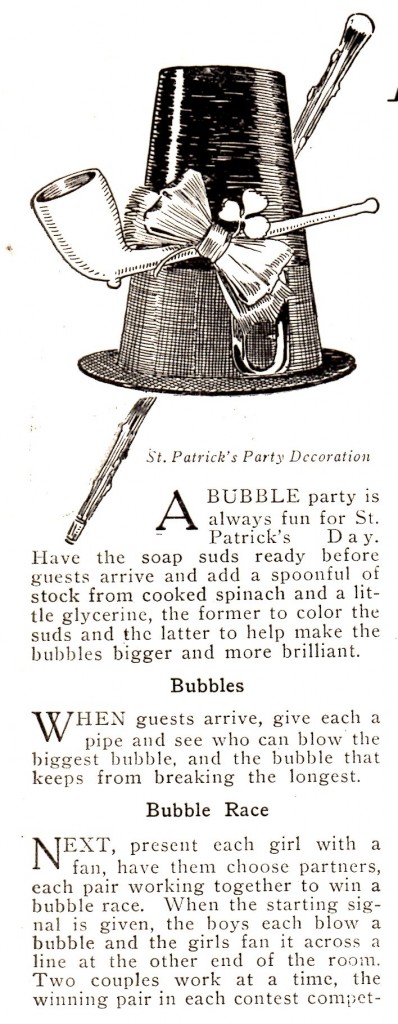 Vintage Crafts and More - St Patricks Day Bubble Party