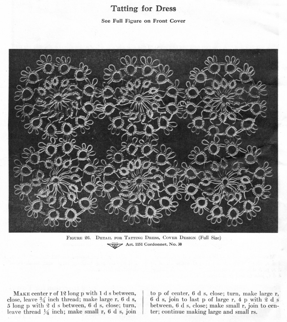 Vintage Crafts and More - Tatting for a Dress Pattern