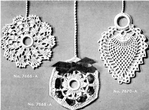 Crochet Shade or Lamp Pulls as Christmas Ornaments - Vintage Crafts and More