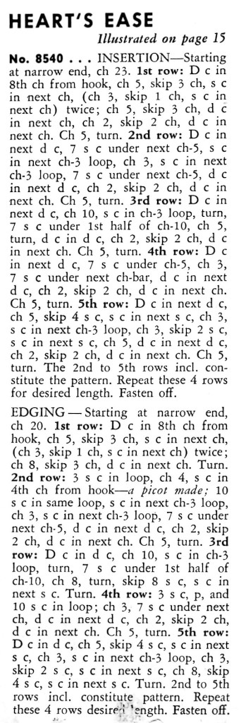 Crochet Heart Edging Pattern Instructions - Vintage Crafts and More