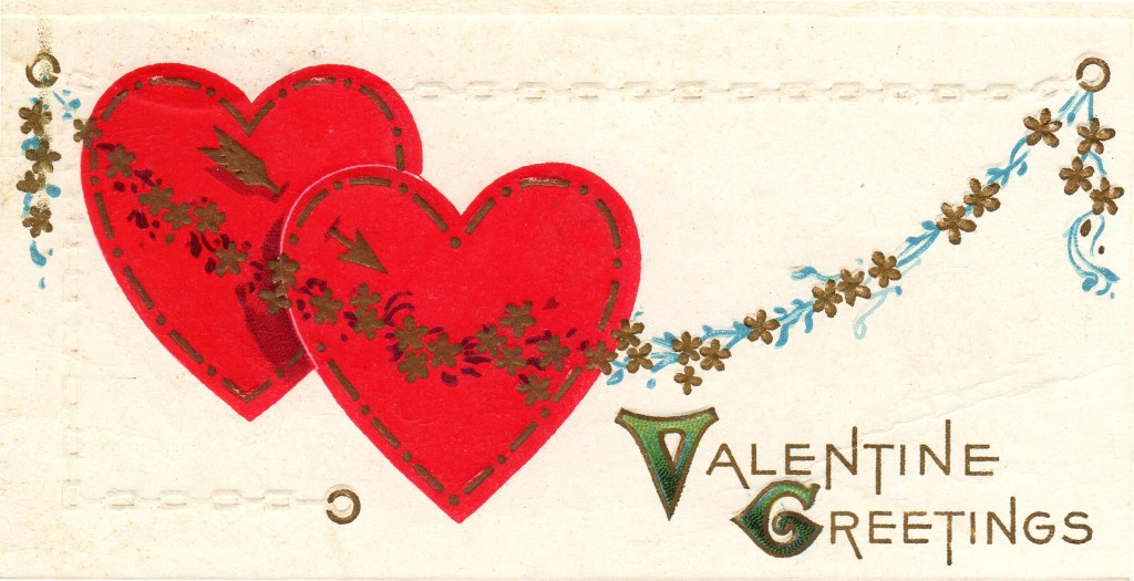 Happy Valentines Day Post Card - Vintage Crafts and More