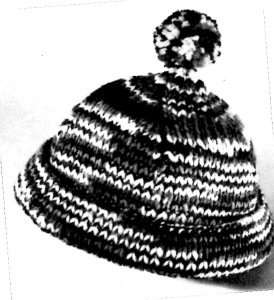 Knitted Ski Cap Pattern - Vintage Crafts and More