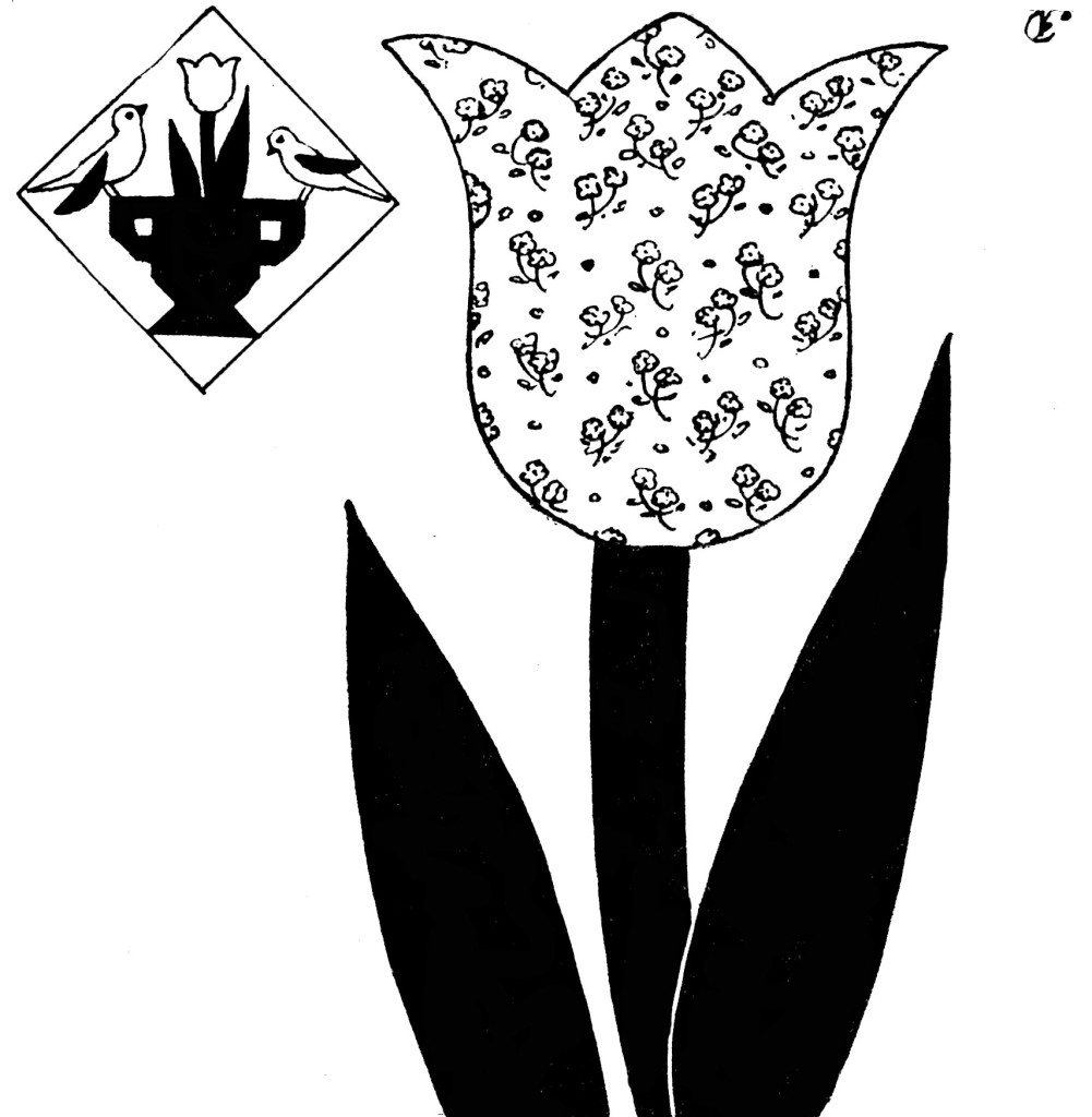 Tulip Pattern for Garden Bouquet Quilt Applique - Vintage Crafts and More