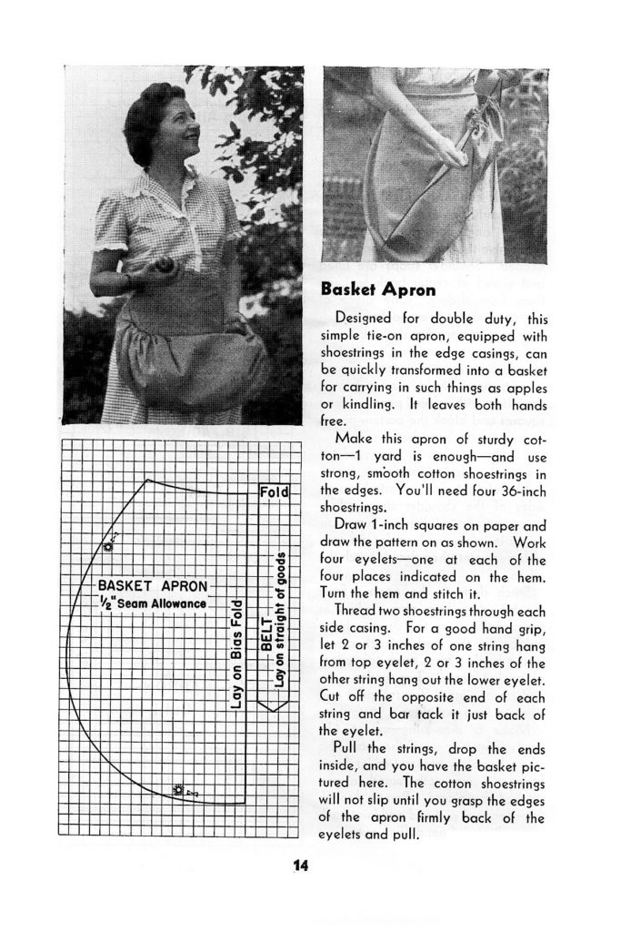 Dresses and Aprons for work in the Home 1952 Revised