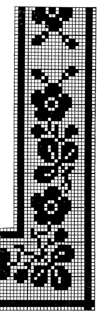 Filet Crochet Luncheon Cloth and Napkins Pattern Pic - Vintage Crafts and More