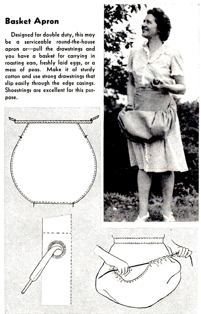 How to Sew a Basket Apron - Vintage Crafts and More