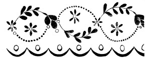 Antique Embroidery Pattern Daisies