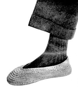 Slippers for Him Crochet Pattern - Vintage Crafts and More