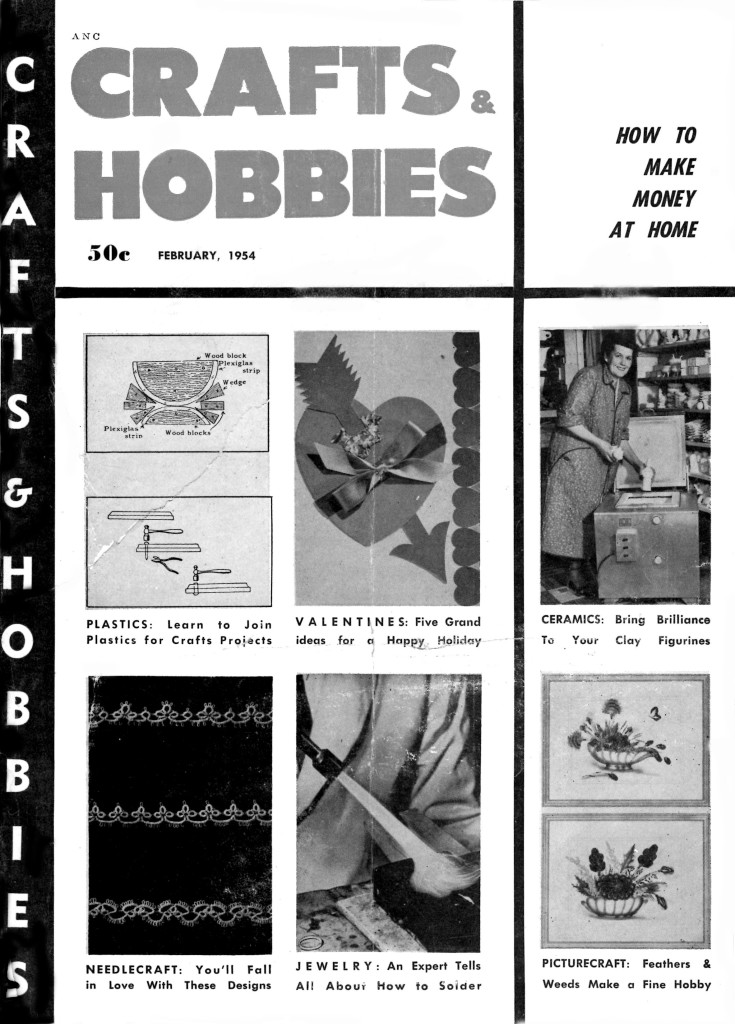 Crafts & Hobbies Magazine 1954 - Vintage Crafts and More