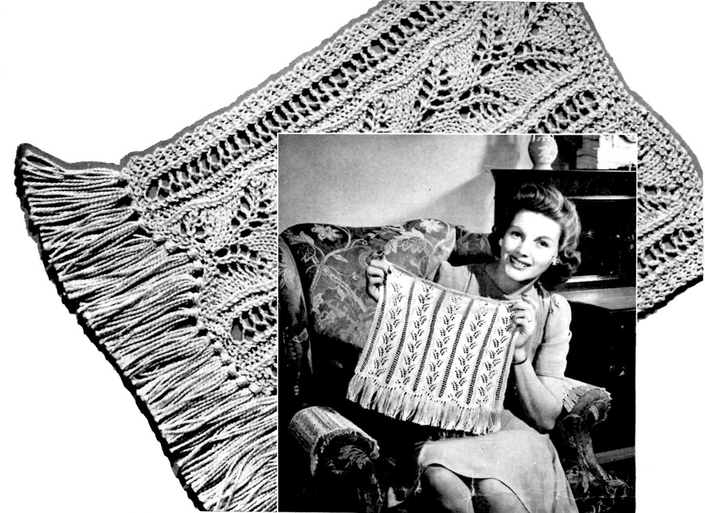 Knitting Chair Back and Arms Pattern - Vintage Crafts and More