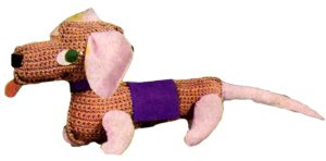Dachshund Toy Crochet Pattern - Vintage Crafts and More