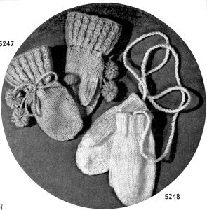 Free Vintage Mitten Knitting Pattern - Vintage Crafts and More