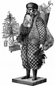 Old Father Christmas made with Pine Cones - Vintage Crafts and More