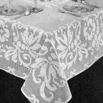 Banquet Tablecloth Filet Crochet Pattern - Vintage Crafts and More
