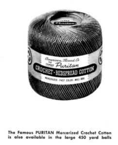 American Thread Puritan Bedspread Cotton