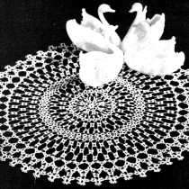 Swan Tatted Doily Pattern - Vintage Crafts and More