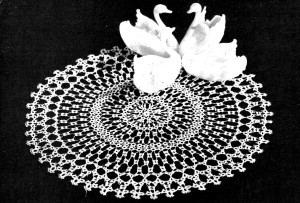 Swan Tatted Doily Pattern - Vintage Crafts and More