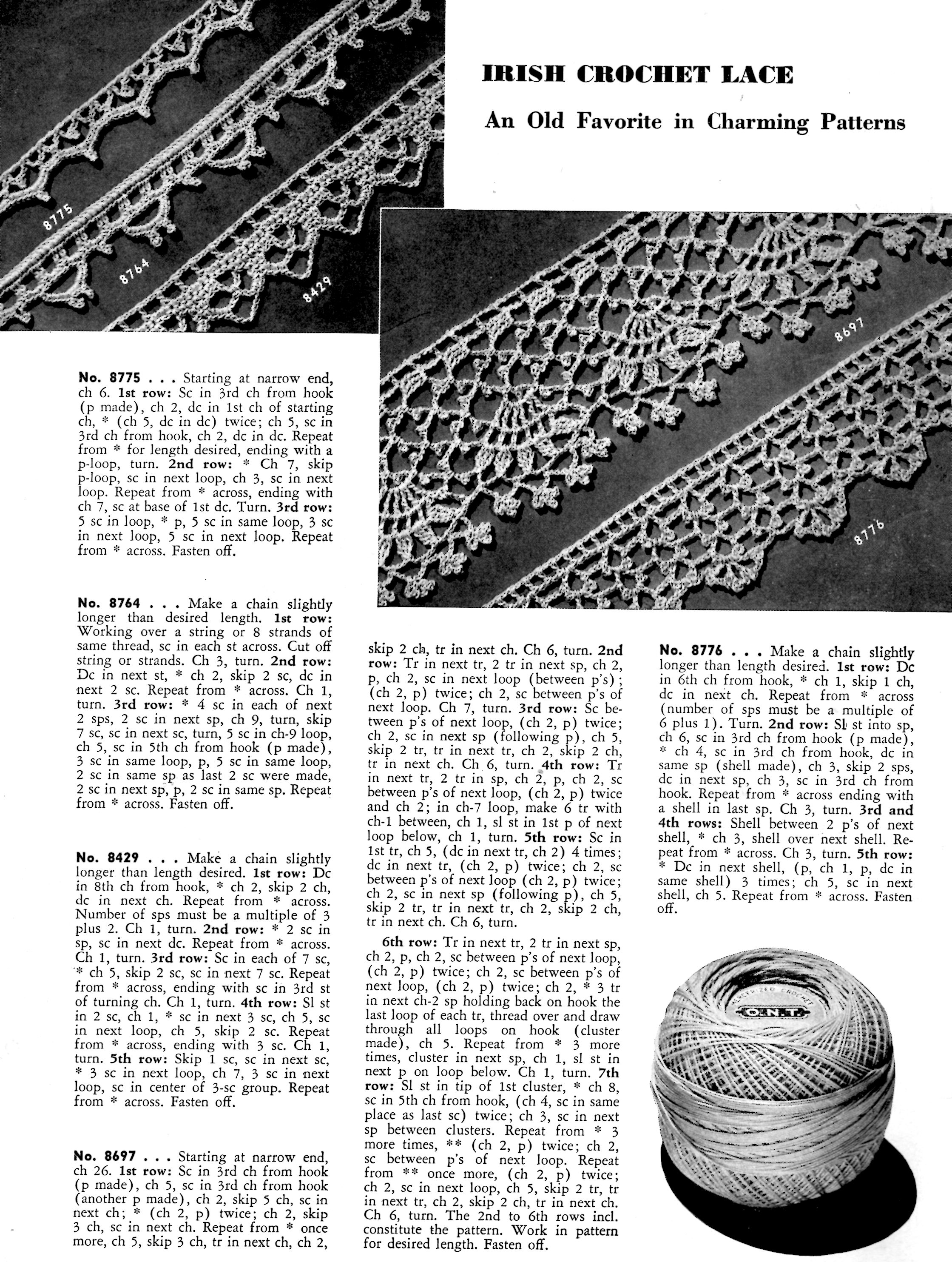 Free Crochet Edgings Pattern Archives - Vintage Crafts And More