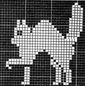 Black Cat Filet Crochet Chart - Vintage Crafts and More