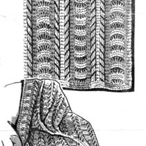 Lacy Knitted Striped Afghan Pattern - Vintage Crafts and More