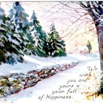 Happy New Year Postcard 2017 - Vintage Crafts and More