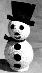 Snowman Knitting Pattern - Vintage Crafts and More