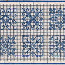 old time cross stitch snowflakes - vintage crafts and more