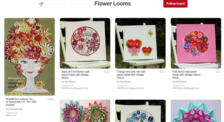 Vintage Flower loom patterns and yarn flower making