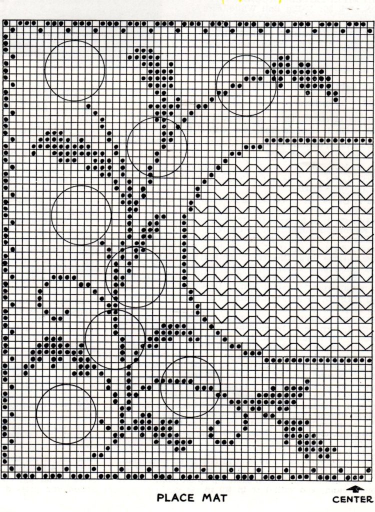 Embossed Daisy Placemat Free Crochet Pattern - Vintage Crafts and More