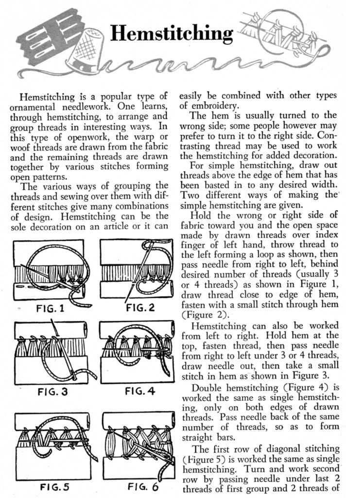 Lesson on Hemstitching