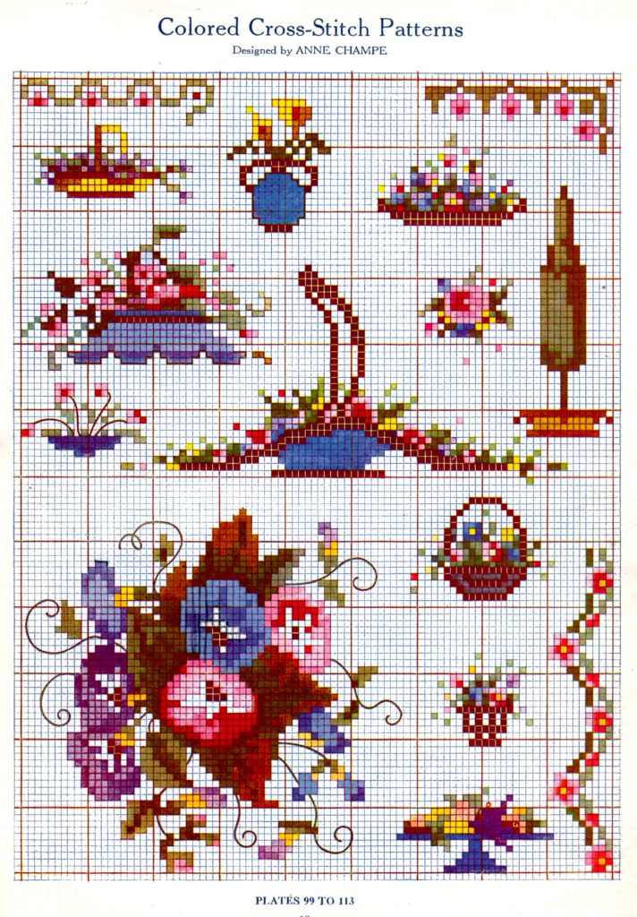 Cross Stitch Chart in Color