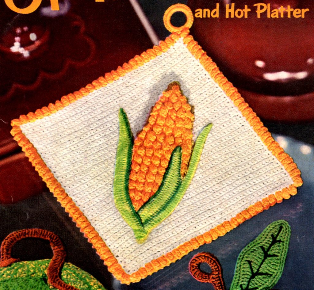corn potholder crochet pattern