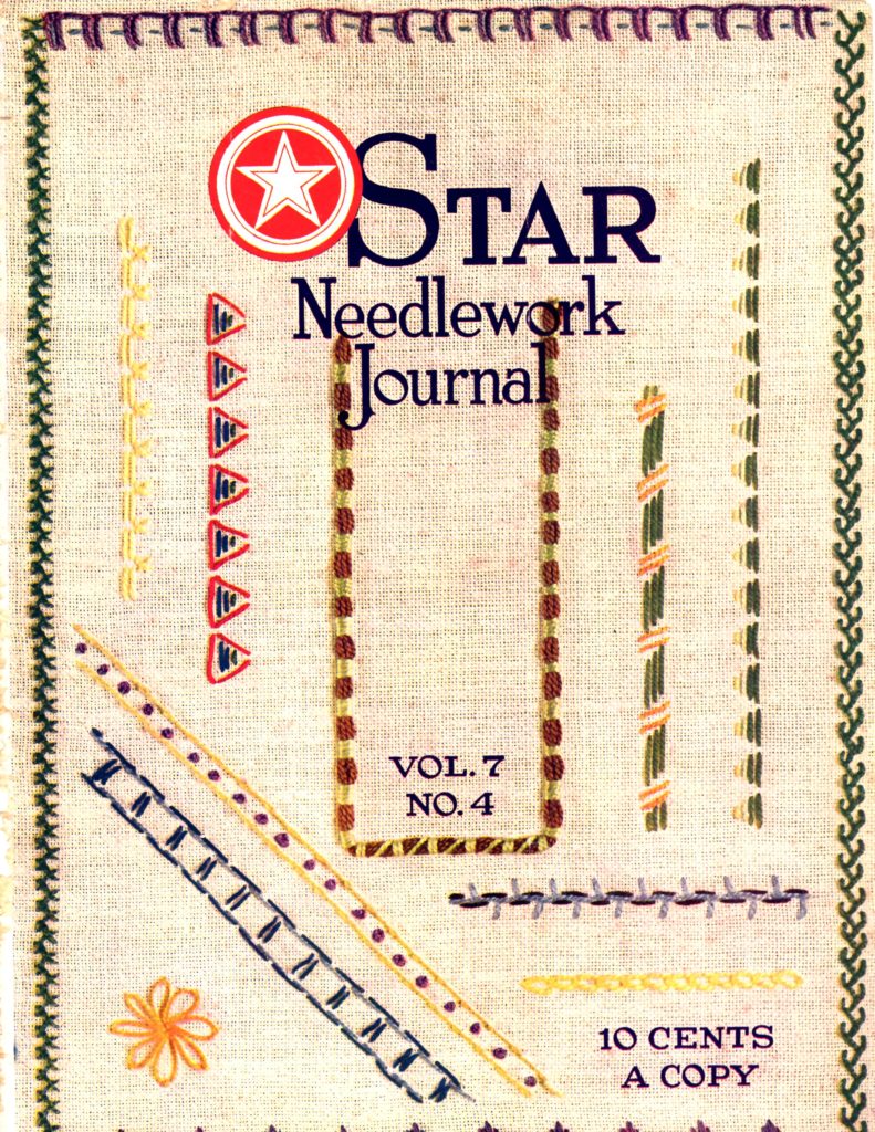 Cross Stitch Patterns Star Needlework Journal Cover